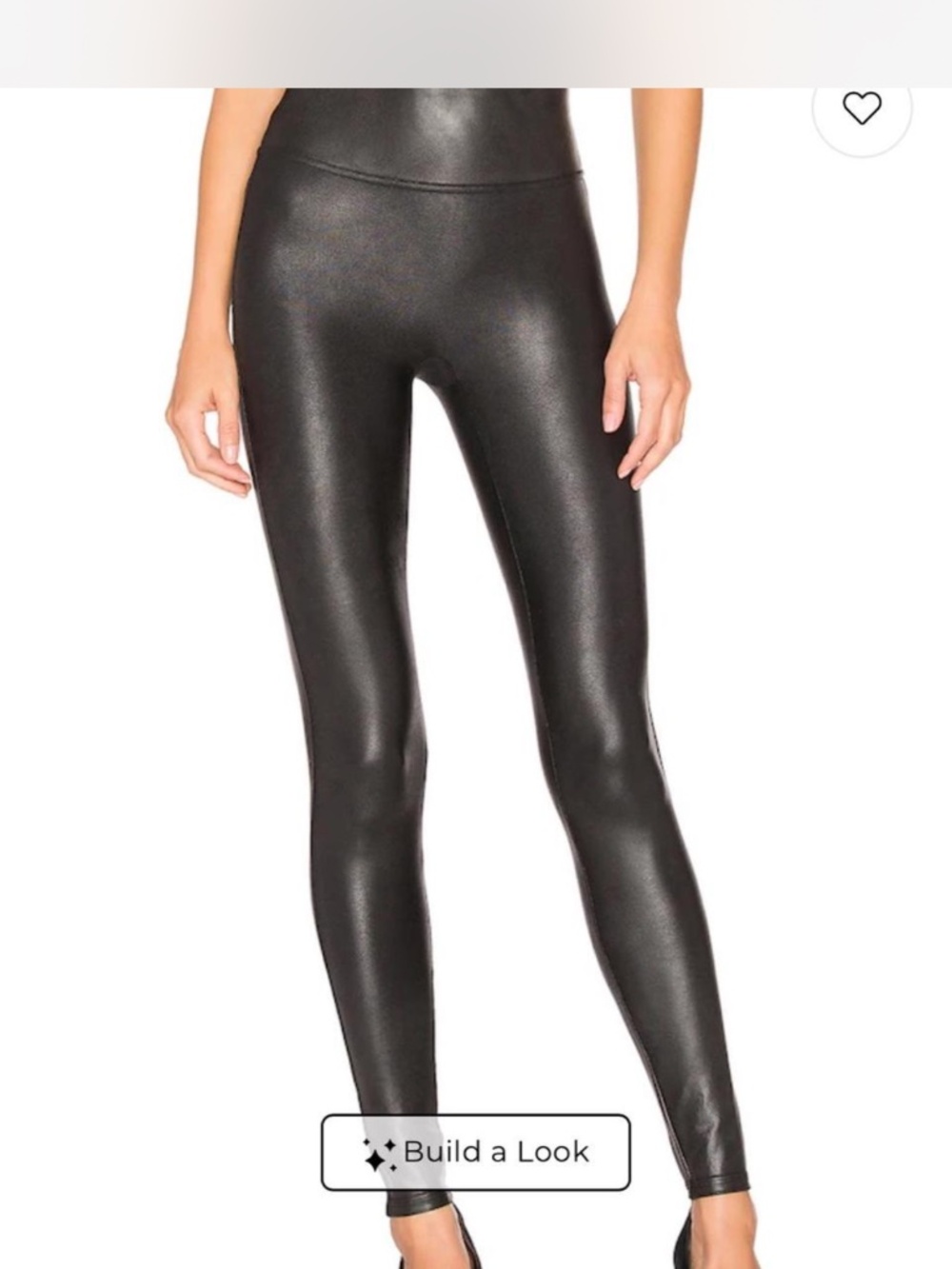 Spanx Faux Leather Leggings High-Waisted Black Size S/P